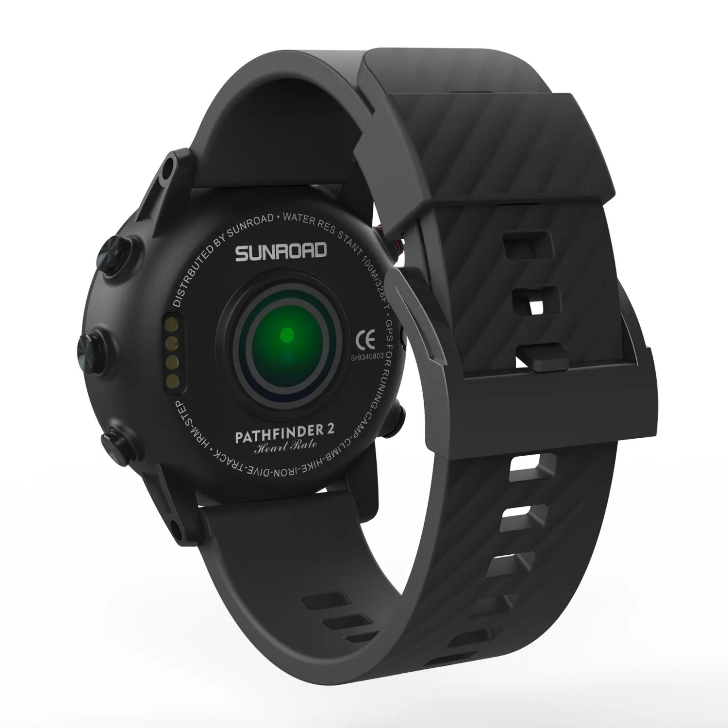 Sunroad impermeável GPS esportes relógio para homens, nadar correr, escalar, bússola, barômetro, rastreador de fitness relógios, novo