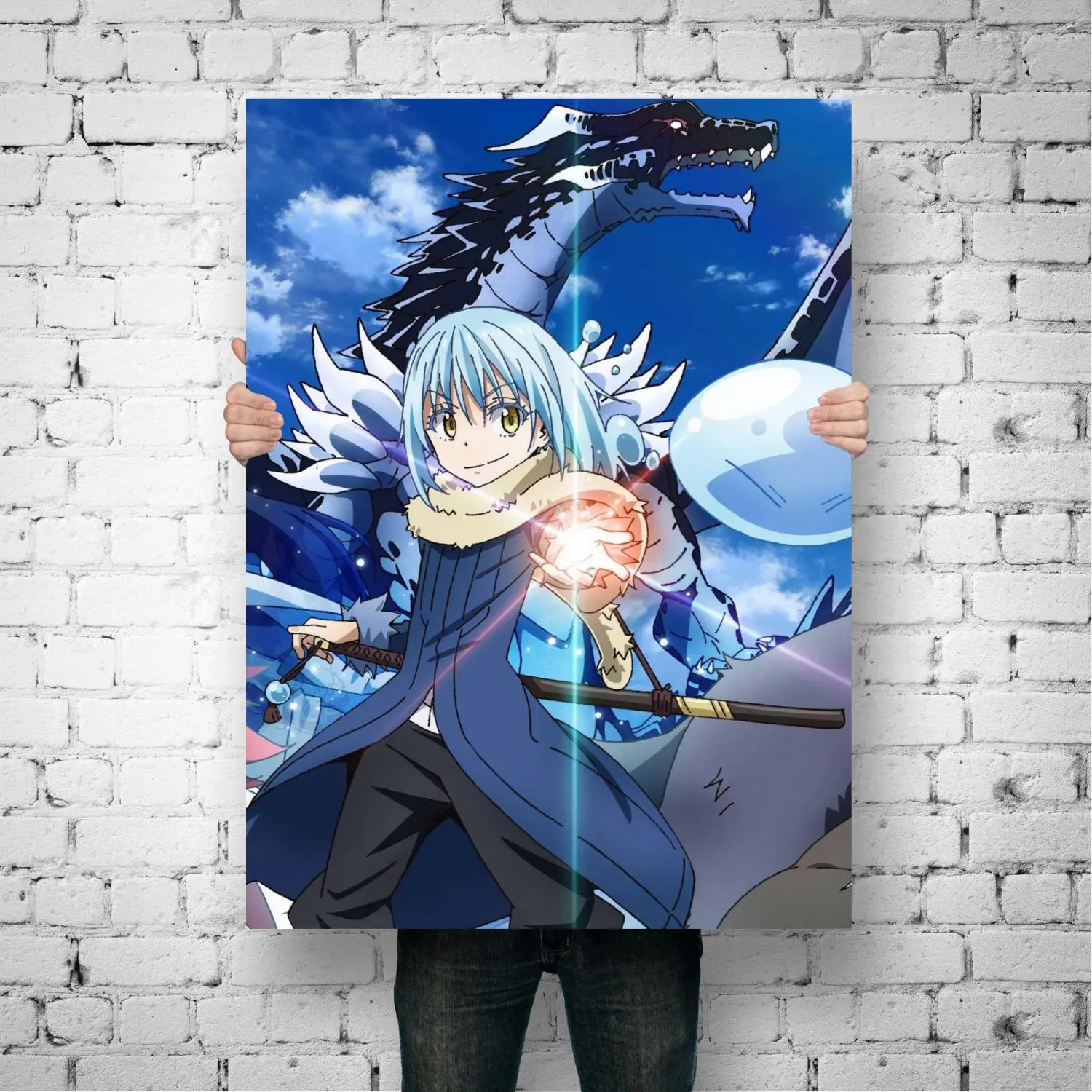 Tensei – Affiche En Papier Kraft, Dessin Animé, Shitara Slime Datta Ken,  Rétro, Pour Salon, Bar, Autocollants De Décoration, Peinture Murale -  Pintura E Caligrafia - AliExpress