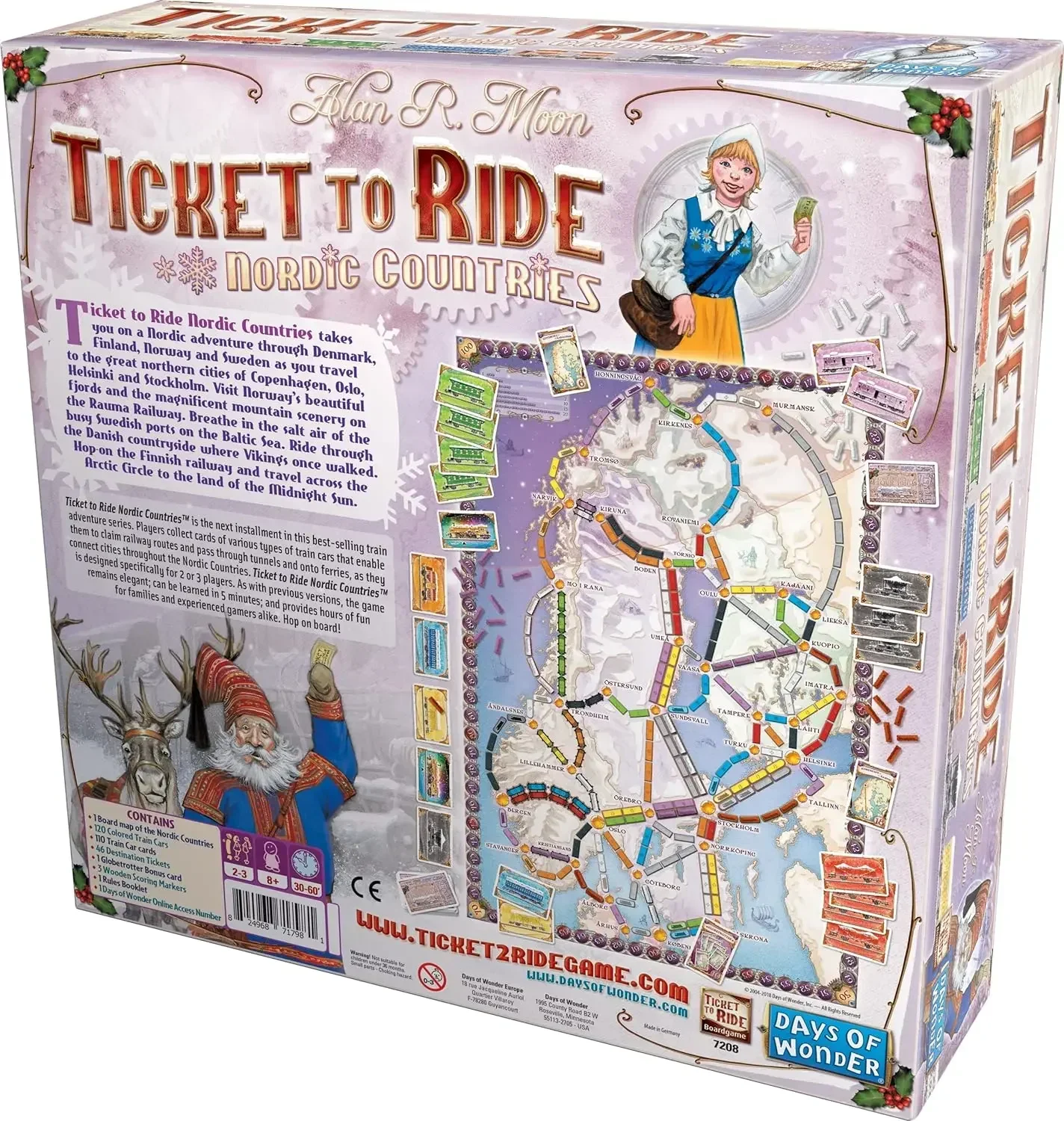 Ticket to Ride Nordic Countries Board Game Family Multiplayer Friends Party Play Cards Game Plot Collection Toys Gifts 2