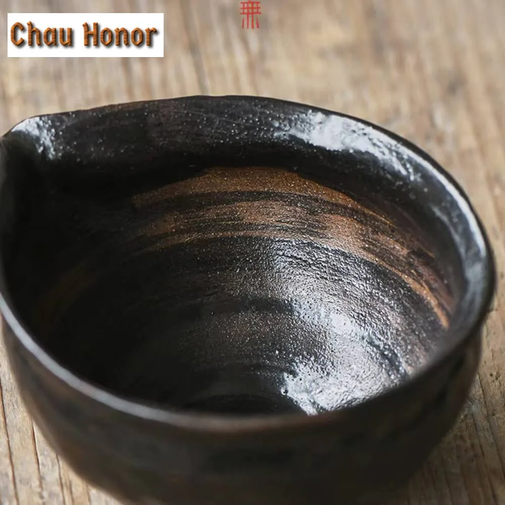 150ml Wabi-sabi Style Japanese Water Drop Fair Cup Hand-made Rough Pottery Zen Tea Divider Justice Cup Coffee Tea Pitcher Teaset