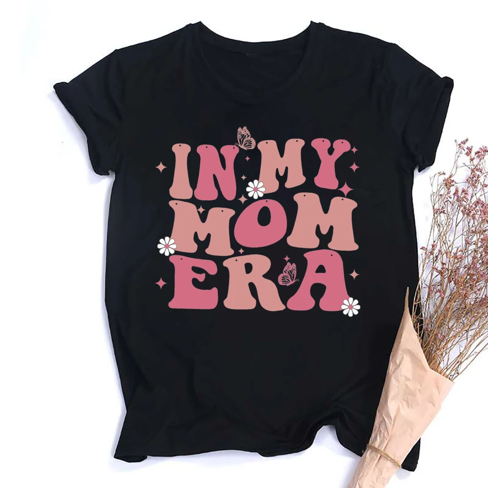 In My Mom Era Bedrucktes Shirt 'Mama Life' Kurzarm-T-Shirt Muttertags-Y2K-Oberteil Grafisches Damen-Sommer-T-Shirt Retro-Kleidung – Detail 8