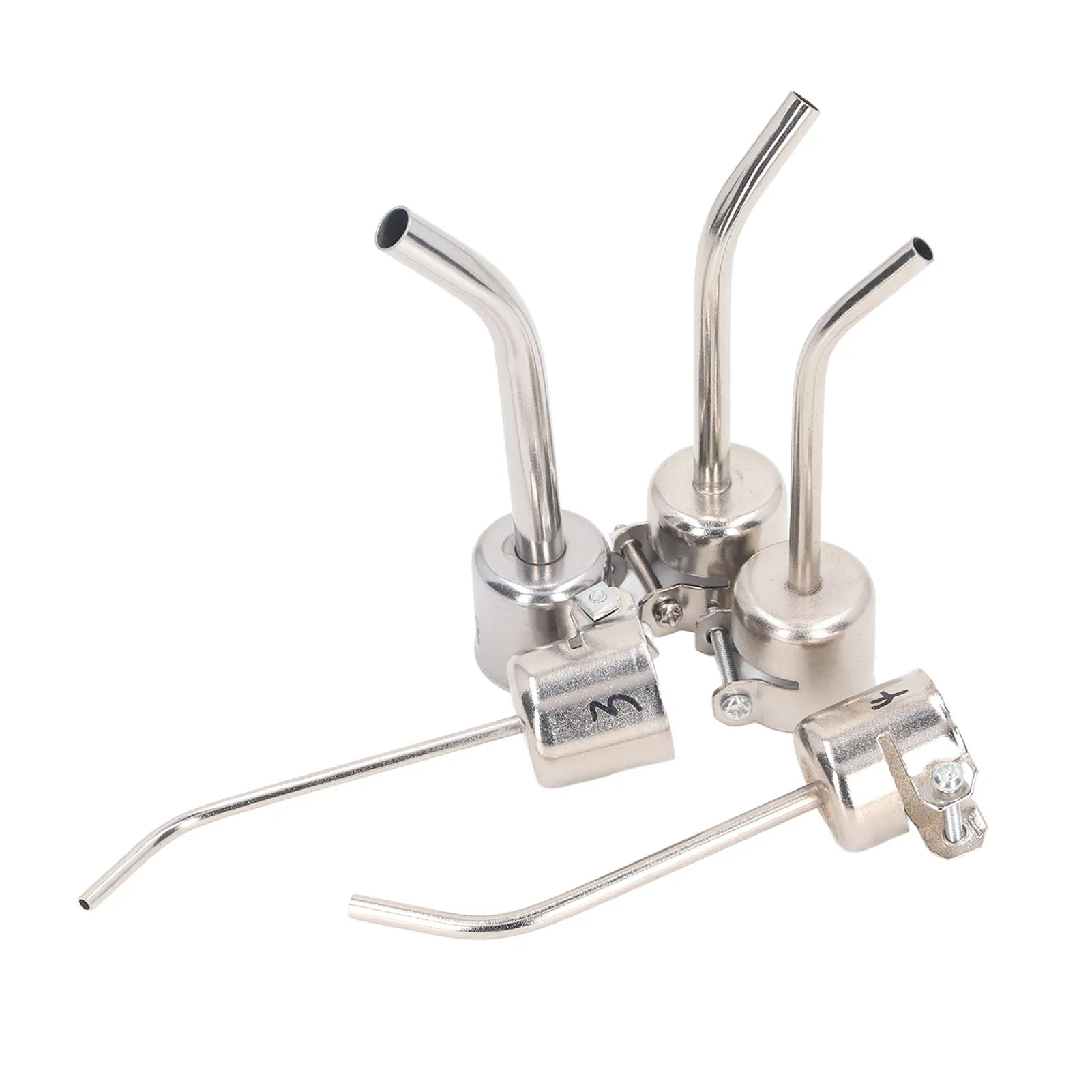 Heat Nozzle High Strength Hot Guns Nozzles Curved Aluminum Alloy Firm Connection Stable Flowing for 850 850A 852