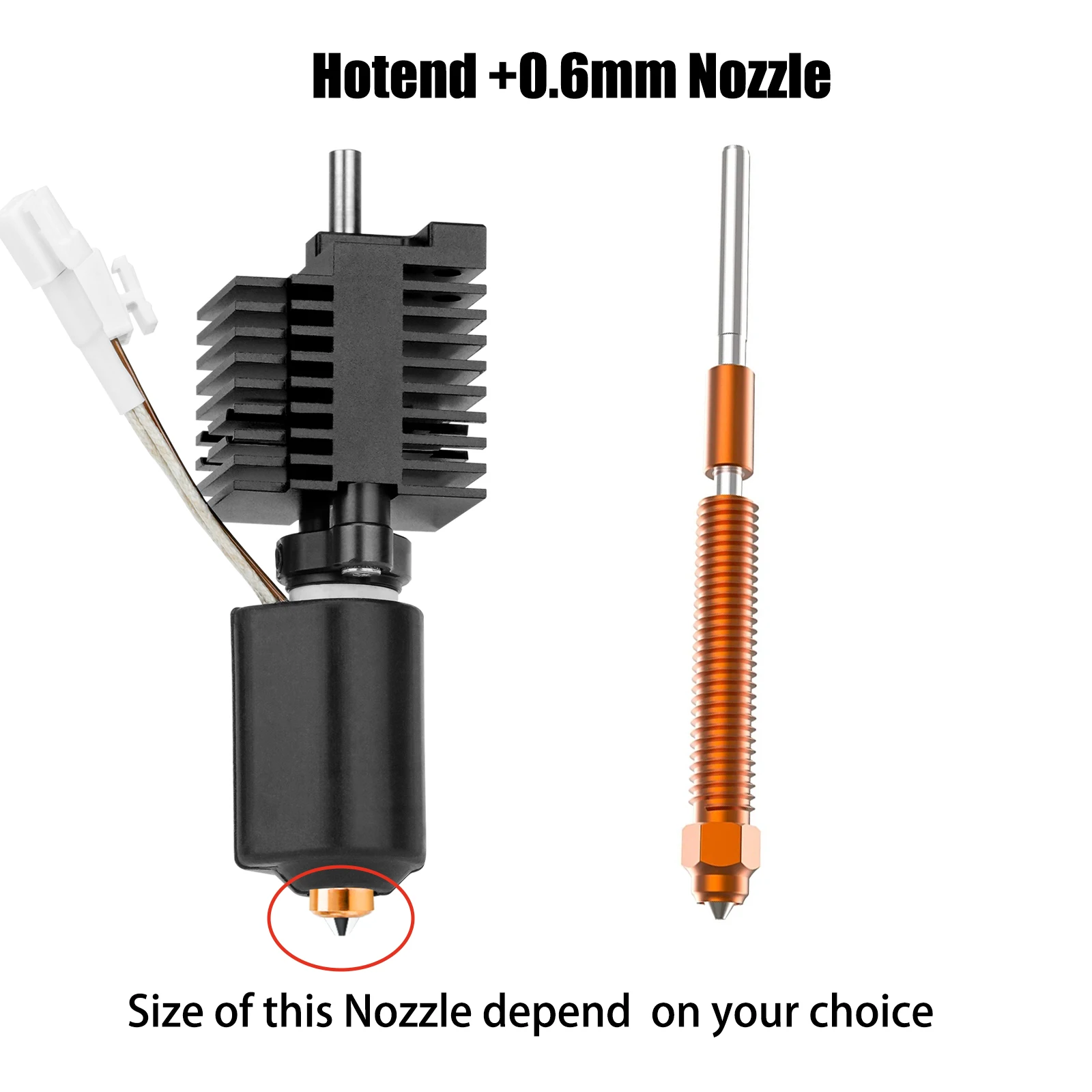 For Creality K2 Plus Hotend 02 04 06 08mm Quick-Swap Nozzle