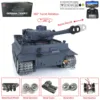 Pro Ver Heng Long TOUCAN 1/16 7.0 Tiger I RC Tank 3818 FPV Camera Barrel Recoil Metal Tracks Wheels BBs Airsoft IR Engine Sound 3