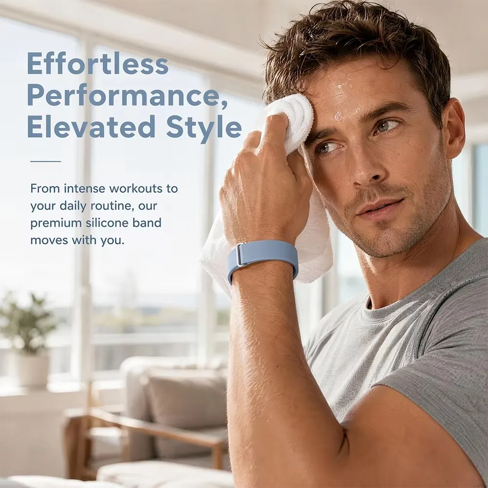 Soft Silicone Sport Watch Strap Replacement Bracelet Band