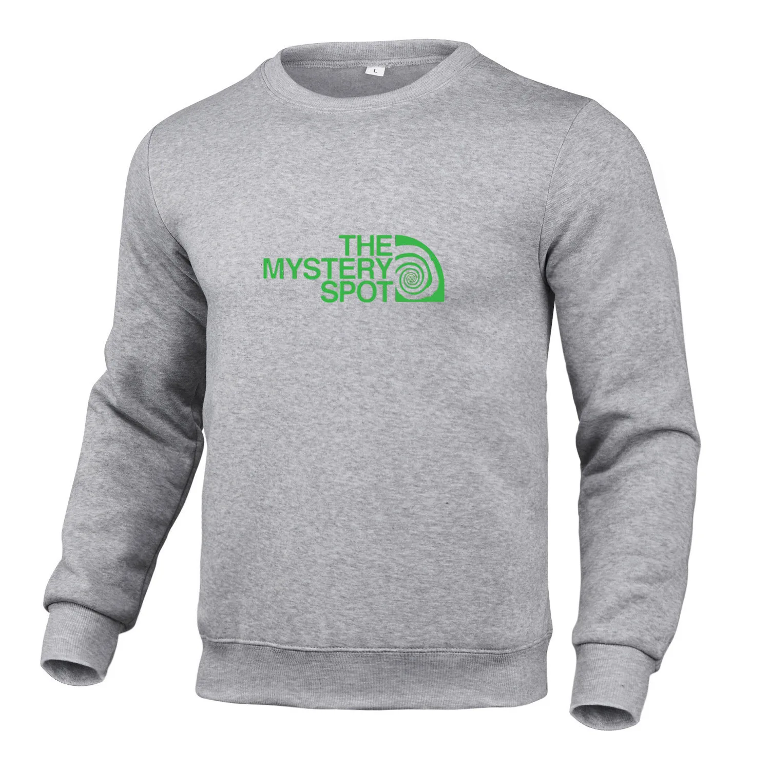 Sweat à capuche à col rond pour homme, nouvelle version transfrontalière de l'Europe et des États-Unis, impression chaude, couleur unie_voghion.com