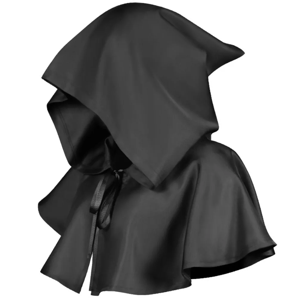 Movie Flax Cloak Mysterious Party Clothes Death Cloak One Size Solid Color Hooded Cloak Cosplay