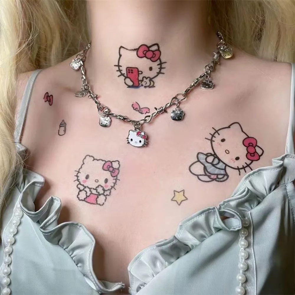 

Kawaii Sanrio Hello Kitty Cartoon Pendant Y2K Sweet Fashion Bracelet Schoolgirl Accessory Couple A New Friend Festivals Gift