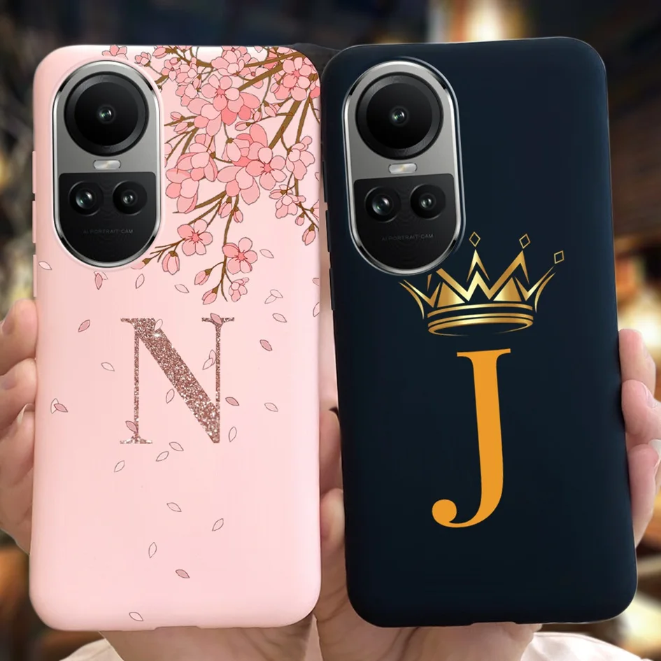 Crown Letters Slim Soft TPU Protective Case - Cute Bumper Cover