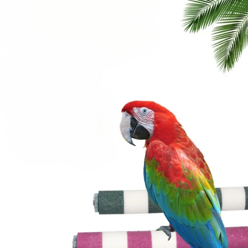 Bird Cage Accessories 16cm Bird Claw Beak Grinding Bar Standing Stick Parrot Station Pole Bird Supplies Parrot Grinding Stand Claws Cage Accessories