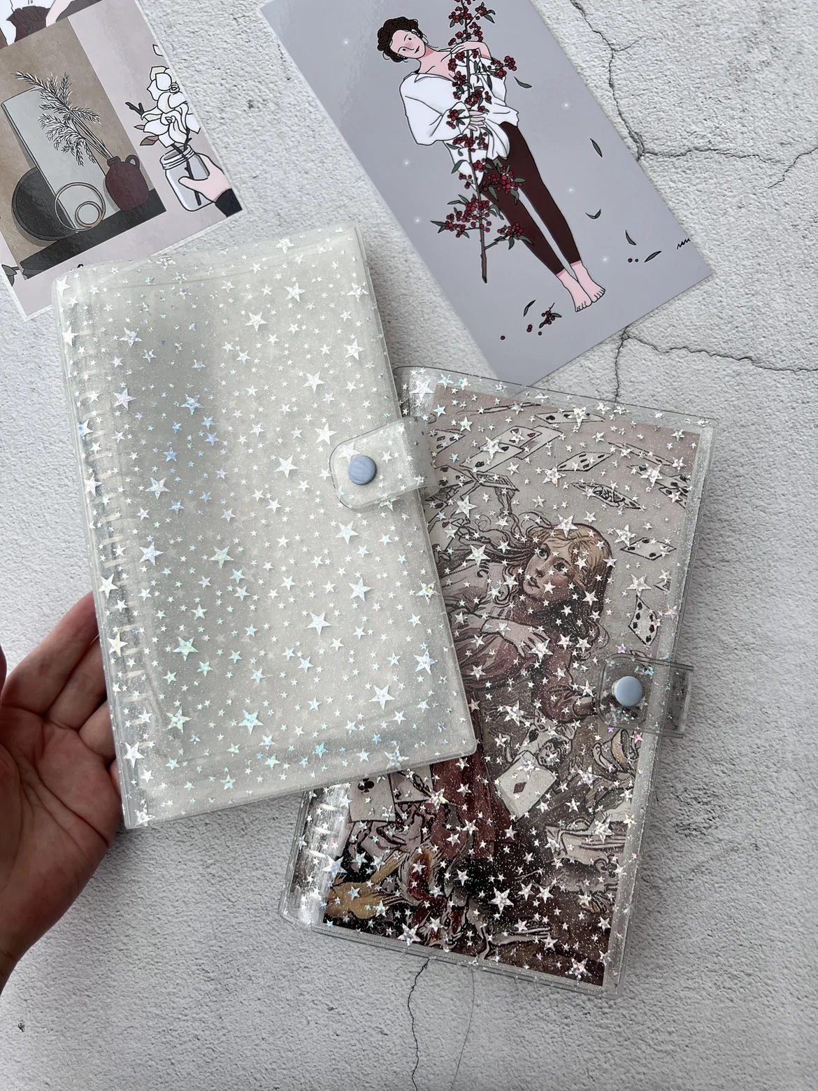 A5 A6 Notebook Zipper Binder Cover Loose-leaf Organizer Diary-bullet  Transparent Pvc Case Handbook Agenda Stationery Supplies - Notebook -  AliExpress