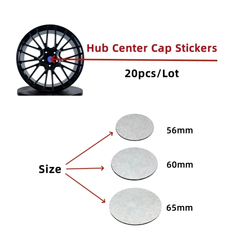 

20pcs/Set Size 56mm 60mm 65mm Sticker Car Wheel Hub Center Covers Caps Auto Logo Badge Emblem Decal Car Accessories