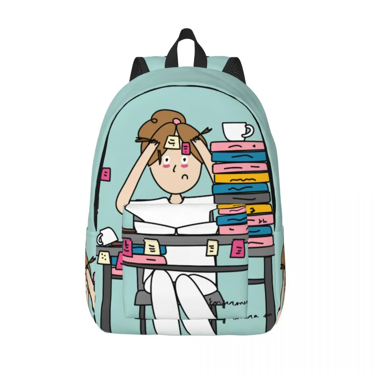 

Backpack for Preschool Primary School Student Enfermera En Apuros Doctor Nurse Medical Health Bookbag Boy Girl Kids Daypack