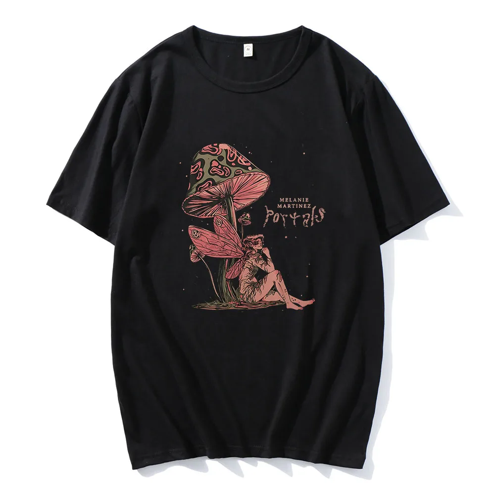 

Melanie Martinez Portals Tour Tshirt 100% Cotton Tees Famous Singer Cartoon Graphic Printing T Shirts Short Sleeve Girls T-shirt
