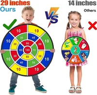 Children with sticky ball 74CM large dart board Family interactive game educational arithmetic indoor/outdoor sports toys gift 5