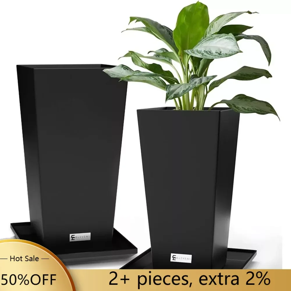

Large Planters for Indoor Outdoor Plants Decoration Home Decorations Set of 2 Tall Outdoor Planters 28 Inch Vase Freight free