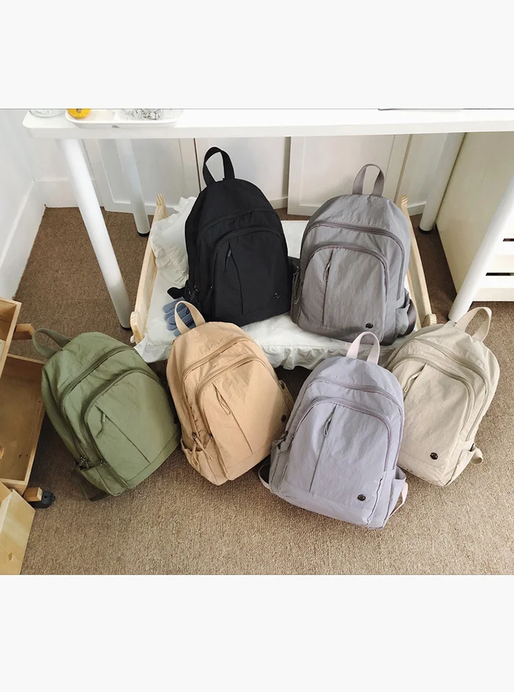 حقيبة ظهر كاجوال للنساء خفيفة الوزن ومقاومة للماء للسفر، حقيبة نسائية ذات سعة كبيرة، حقيبة ظهر مدرسية للبنات في الكلية