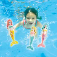 Summer Underwater Dive Mermaids Diving Torpedos Bandits Fun Water Games Octopus Diving Sticks Training Set for Boys and Girls 2