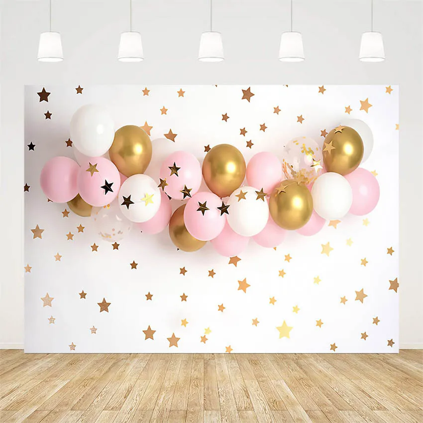 

Mehofond Photography Backdrop Twinkle Twinkle Little Stars Princess 1st Birthday Background Cake Smash Decor Photo Studio Booth