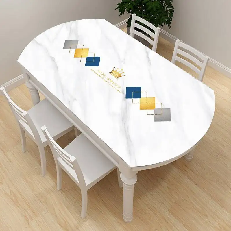 

Waterproof, oil resistant, and washable PVC soft glass foldable and stretchable tablecloth