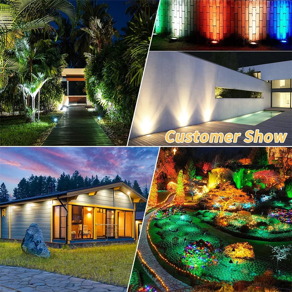 Smart Bluetooth 15W RGBW Landscape Lights Waterproof Garden Lights APP  Control 16 Million Colors Outdoor Yard Lawn Spotlights AliExpress