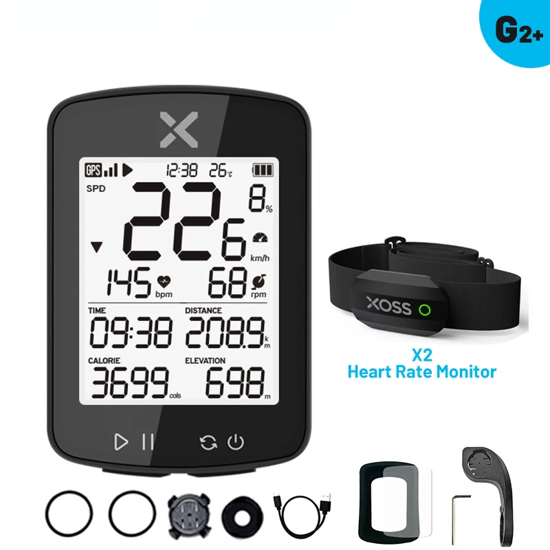 XOSS Wireless GPS Cycling Speedometer - Waterproof ANT+ Smart Bike Computer