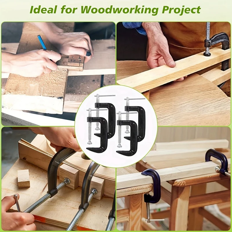 New Heavy Duty G Clamp With Opening, G-Type Thickened Woodworking Clamp, Suitable For Woodworking And Welding