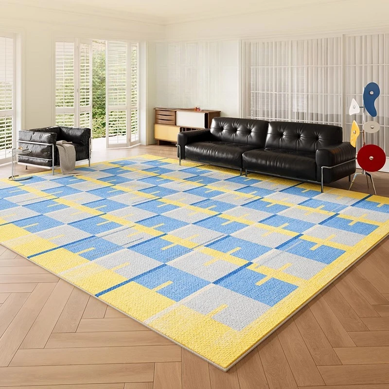 Moroccan Style Rugs for Bedroom Large Area Living Room Decoration Green Carpet Fluffy Soft Lounger Floor Mat Thick Washable Rug