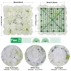 12PCS Artificial Flowers Roses Wall Panel 3D Flower Backdrop Faux Roses for Wall Party Wedding Bridal Shower Outdoor Decoration 6