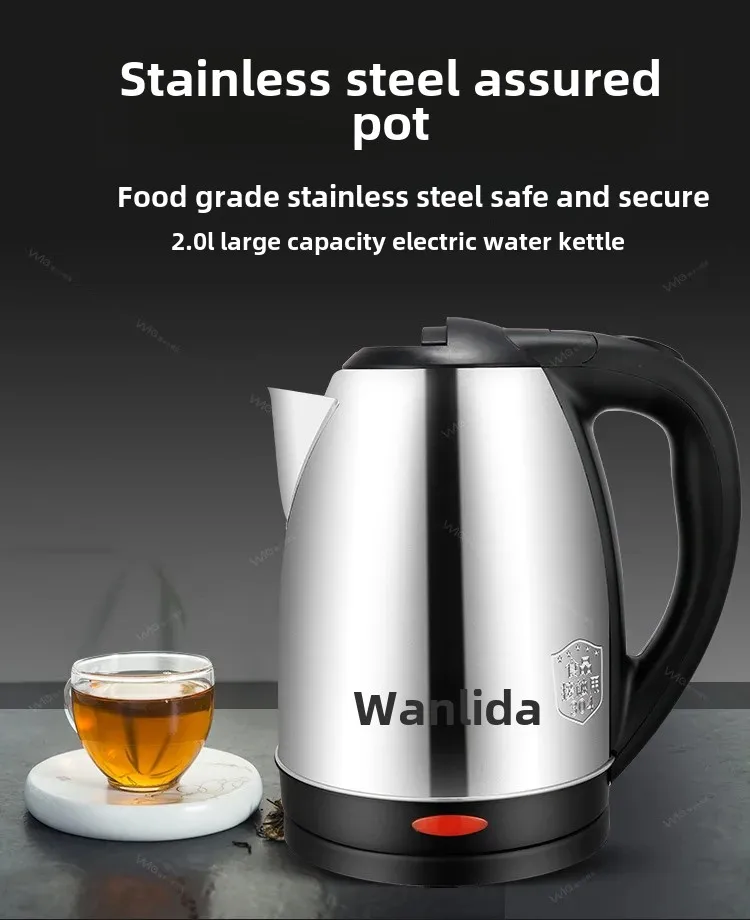 Description Picture 2 of itemWanlida Home Use 304 Stainless Steel Insulated Water Kettle Automatic Breakdown Heat Water Pot 2 Liters Chinese Large Land