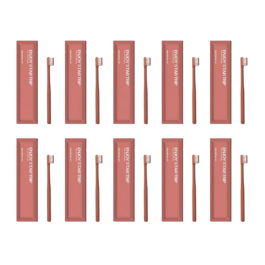 Disposable Toothbrush Set Bulk Pack Disposable Travel Toothbrushes for Hotels Camping Soft Bristles Dental Care Kit for Guests