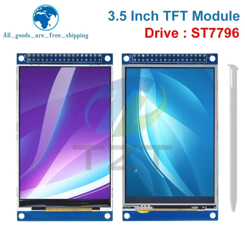 

ЖК-дисплей TZT с сенсорным экраном 3,5 дюйма TFT, 3,5x480, ST7796U ILI9486, для Arduino UNO MEGA2560 с/без касания