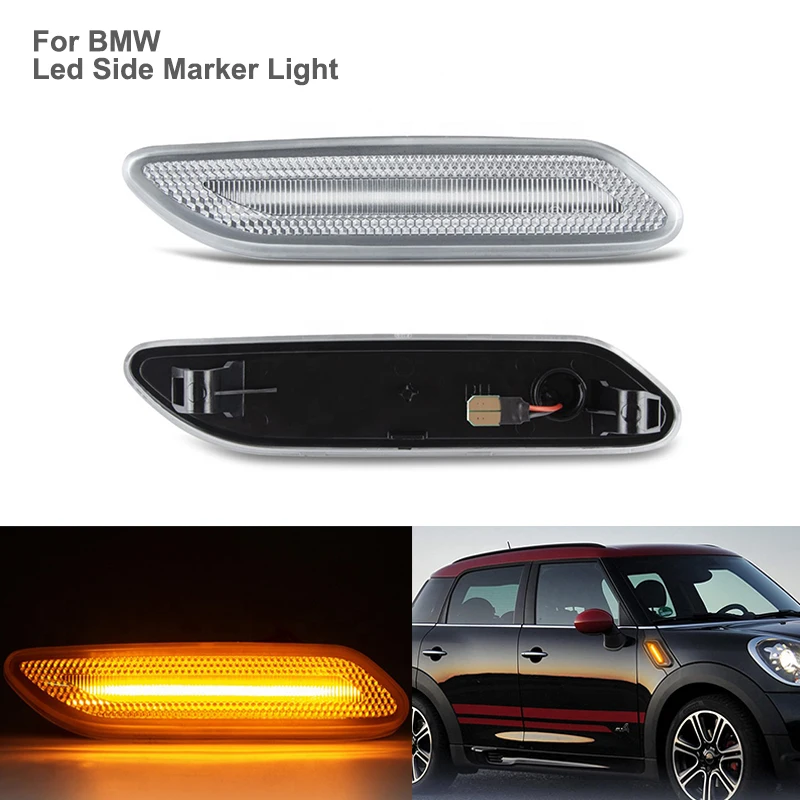 

1 Pair Dynamic LED Side Marker Indicator Lamp Turn Signal Fender Lights For BMW MINI COOPER R60 R61 COUNTRYMAN PACEMAN