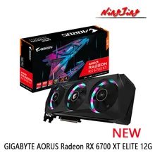  GIGABYTE AORUS Radeon RX 6700 XT ELITE 12G NEW 12GB GDDR6 16000 MHz 192-bit AMD Radeon RX 6700 XT  7nm 6700XT 