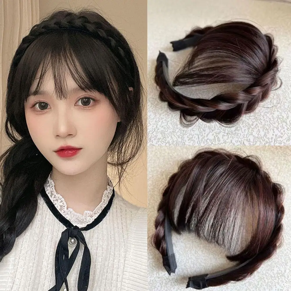 Hair Bangs Wig Headband Air Bangs Natural Invisible Straight Bangs