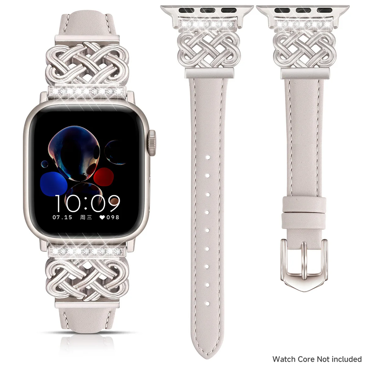 Elegant Leather Watch Strap for Women - Premium iWatch Accessory Collection