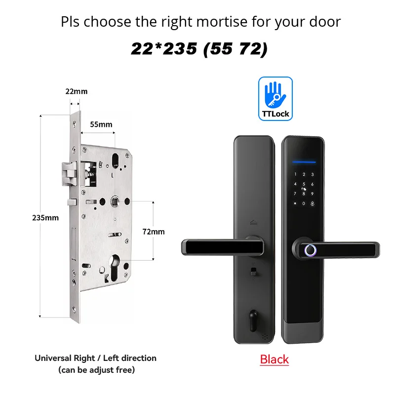قفل ذكي للمنزل مقاوم للماء TTlock ، قفل ذكي ببصمة...