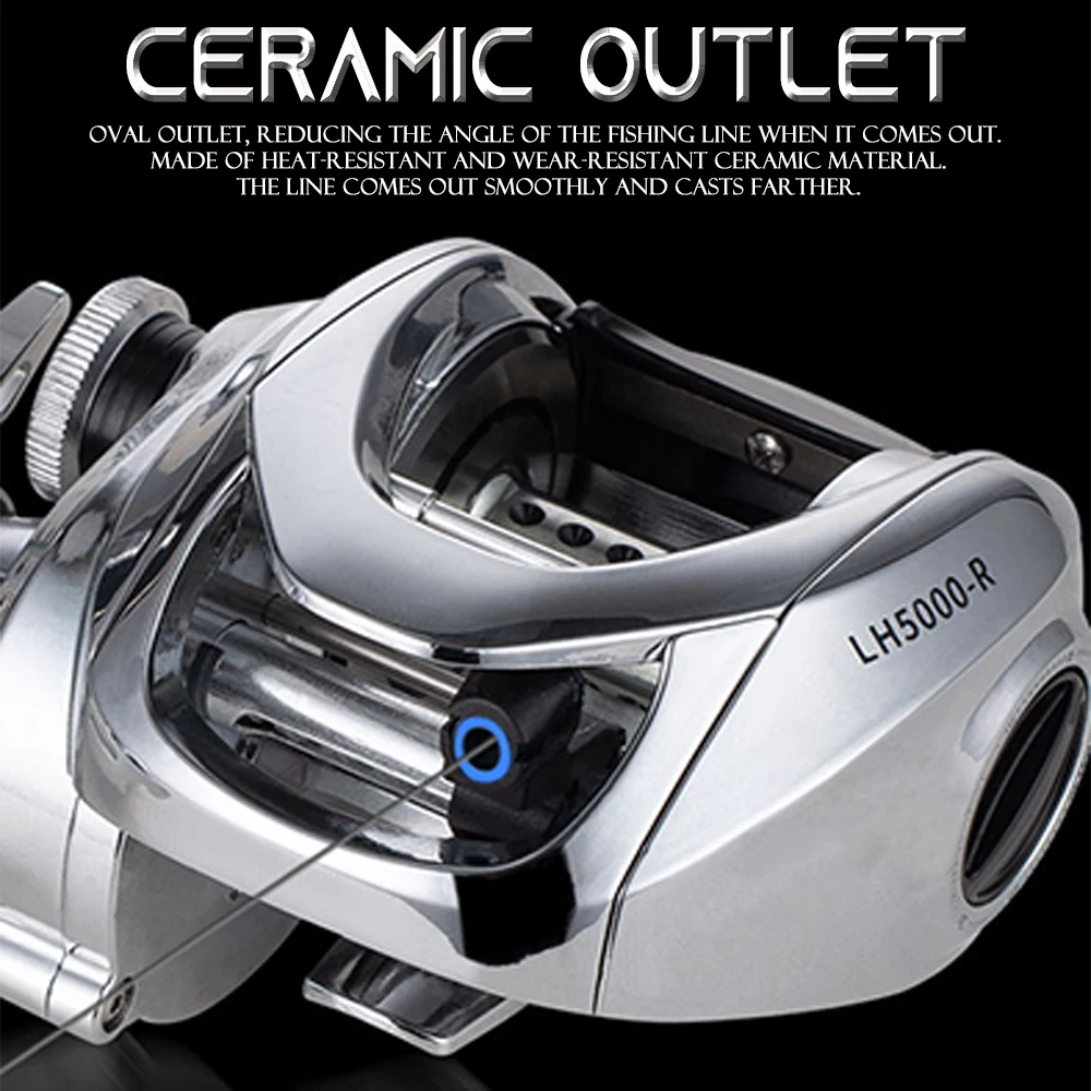 Mbln-釣りリール,スプール,高速,比率95% 金属,鋳鉄リール,淡水,海水