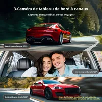 Caméra de tableau de bord 2/3 canaux pour voiture, boîte noire, WiFi DVR HD 1080P, vidéo avant intégrée et arrière avec Vision nocturne IR, accessoires de voiture 2