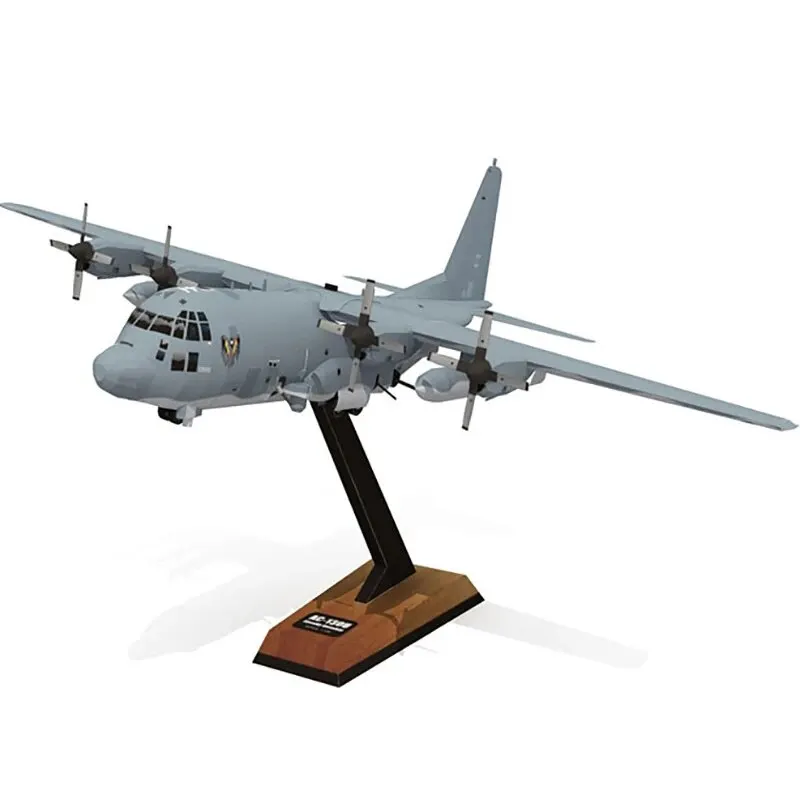 Hot High Quality AC130 Ghost Aerial Gunship Aircraft Paper Model Military Fighter