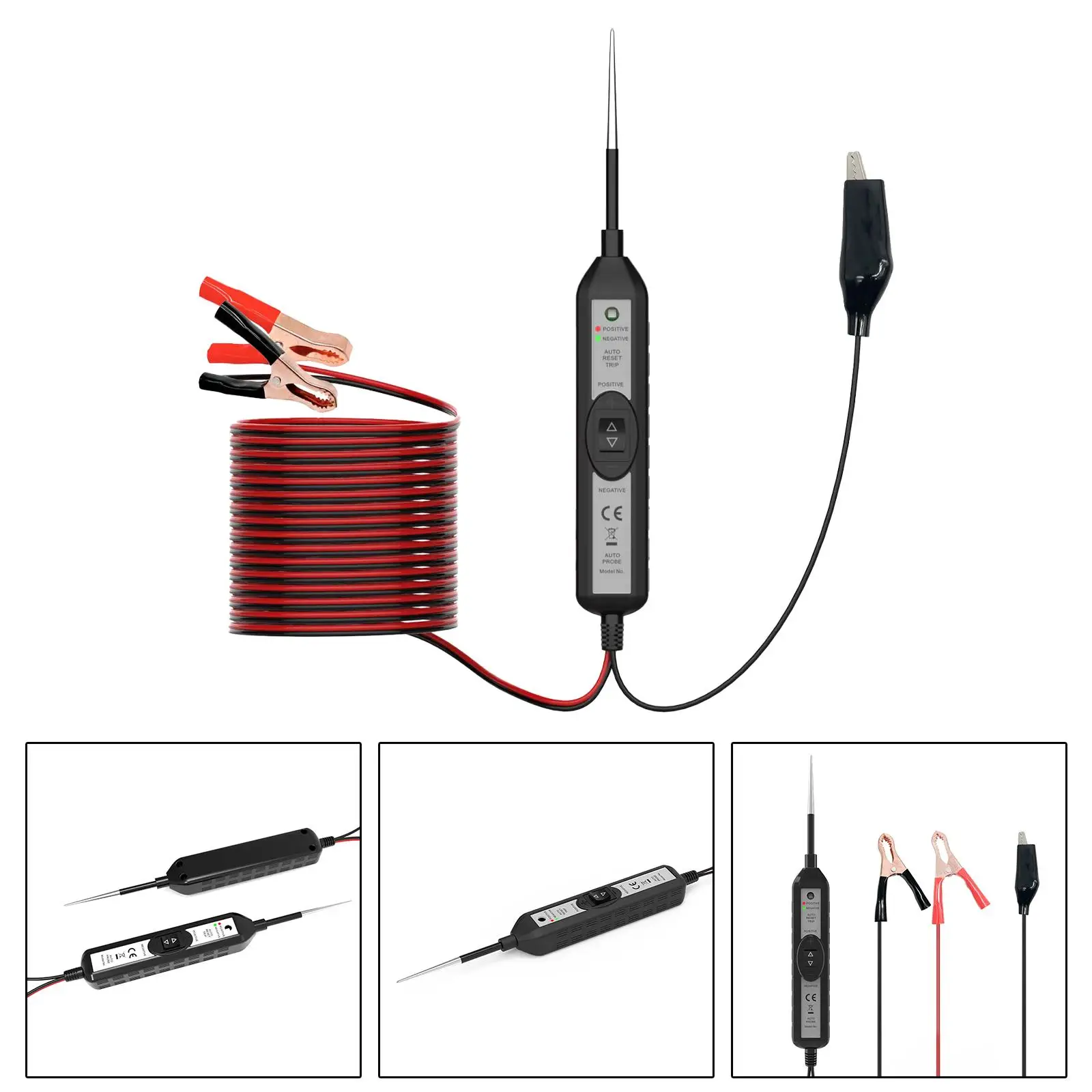 

Power Circuit Probe Kit Cable Length 5M(16ft) with LED Light Vehicle Diagnostic Tool Automotive Electrical Circuit Tester Probe