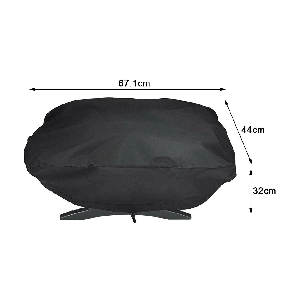 BBQ Stove Waterproof Grill Cover Protective Accessories For Weber 7110 Q1000 Wind Resistant Home Kitchen Supplies 5
