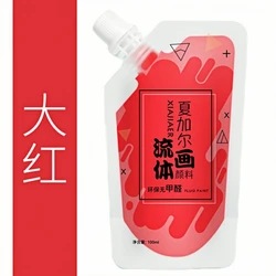 100ml Creative Liquid Acrylic Paints for DIY Art Projects and Crafts (Red)