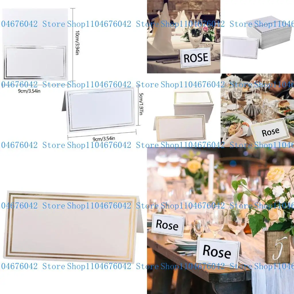5asd 50pcs Table Setting Name Cards Place Cards for Wedding Reception Seating Card