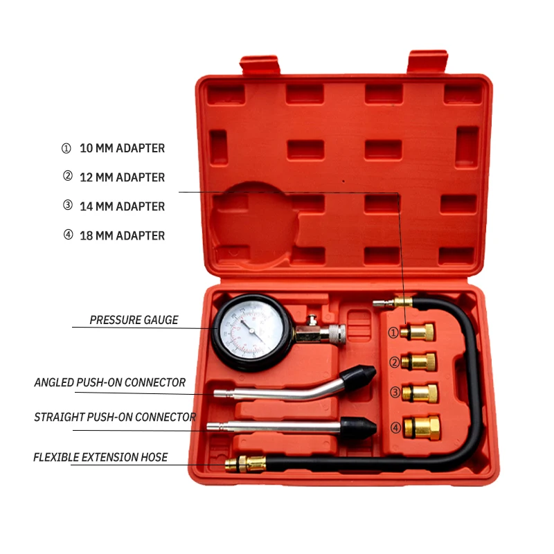 Dualpurposecylinderpressuregaugetestingtoolforautomobilesand