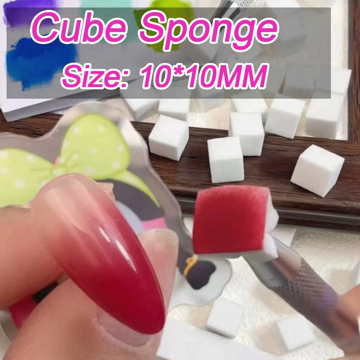 Gradient Nail Art Brush & Sponge Kit – 50-Piece Set with Grab Pen