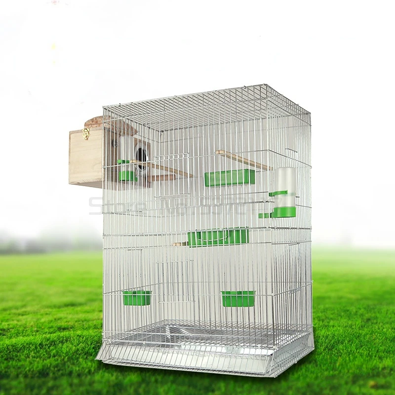 木製鳥かご 繁殖永住用 巣箱 インコ 鳥の巣 繁殖ボックス 繁殖箱 鳥かご 横式 天然木材