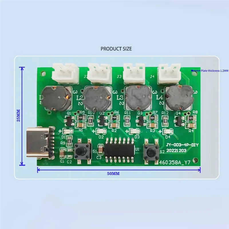 

Four-Spray Humidifier Module Humidifier Control Board Atomizer Driver Board Four-Spray Humidifier Module,Set C