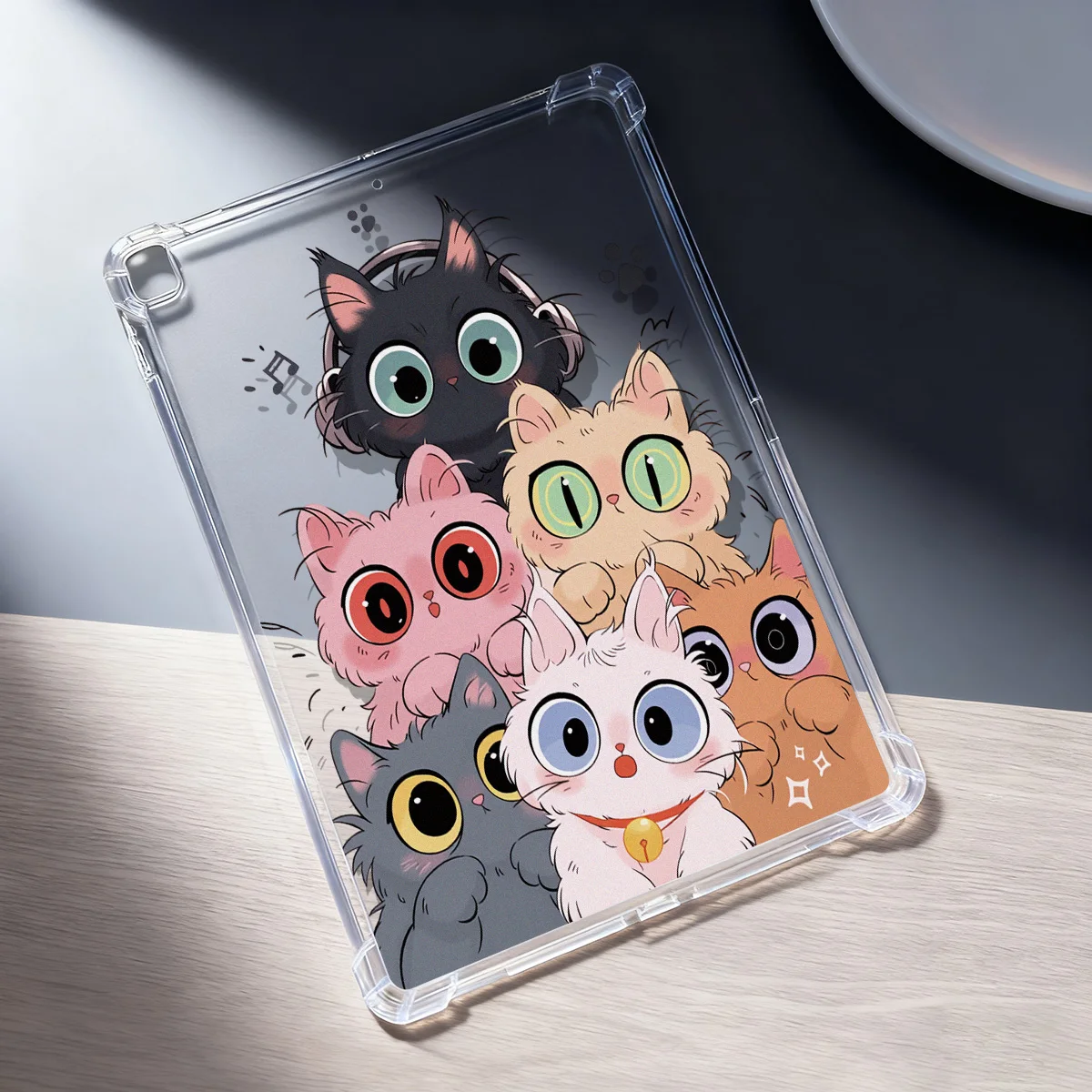 Adorable Silicone Cat Tablet Case - 8.7 Inch Universal Cover