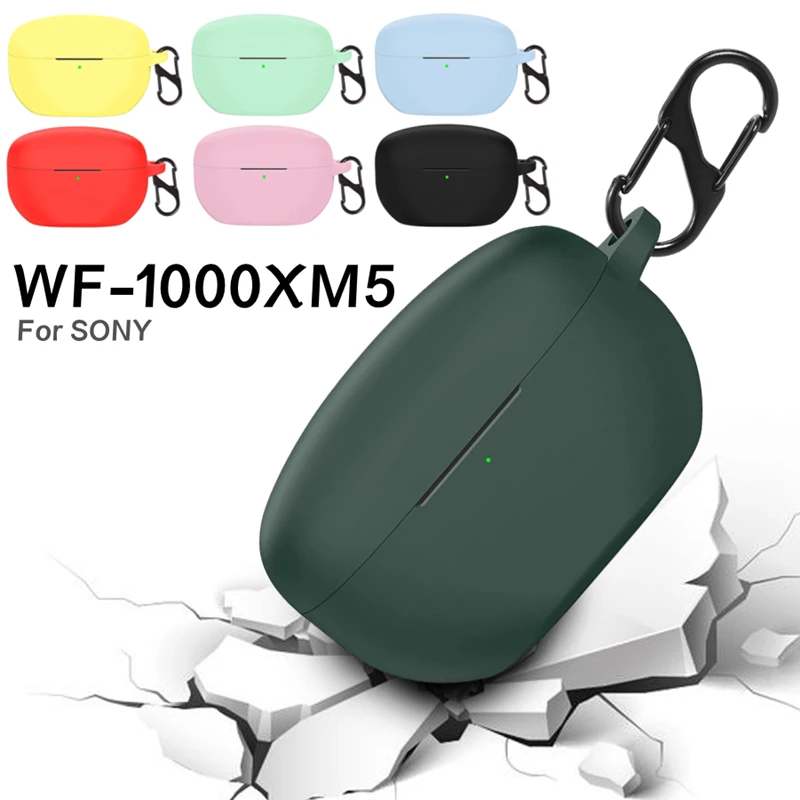 Custodia In Silicone Xm5 Per Sony Wf-1000Xm5 Wf Xm5 Custodia Protettiva Per Auricolari Bluetooth Custodia Morbida Anti-Perso Antiurto Per Auricolari S